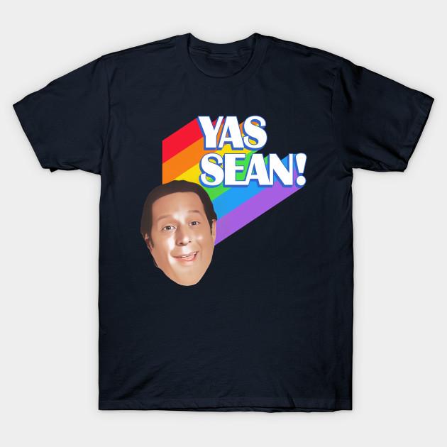 Men Black Print T-shirt Yas Sean! No-Cut Transfer Paper Print Cotton Tshirt