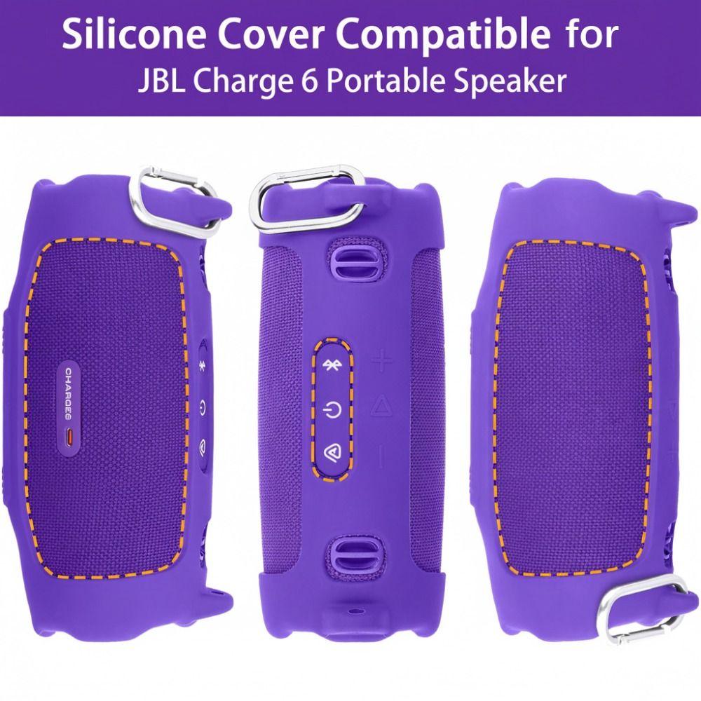 Shockproof Protective Sleeve Silicone Protective Cover for JBL Charge 6 Speaker