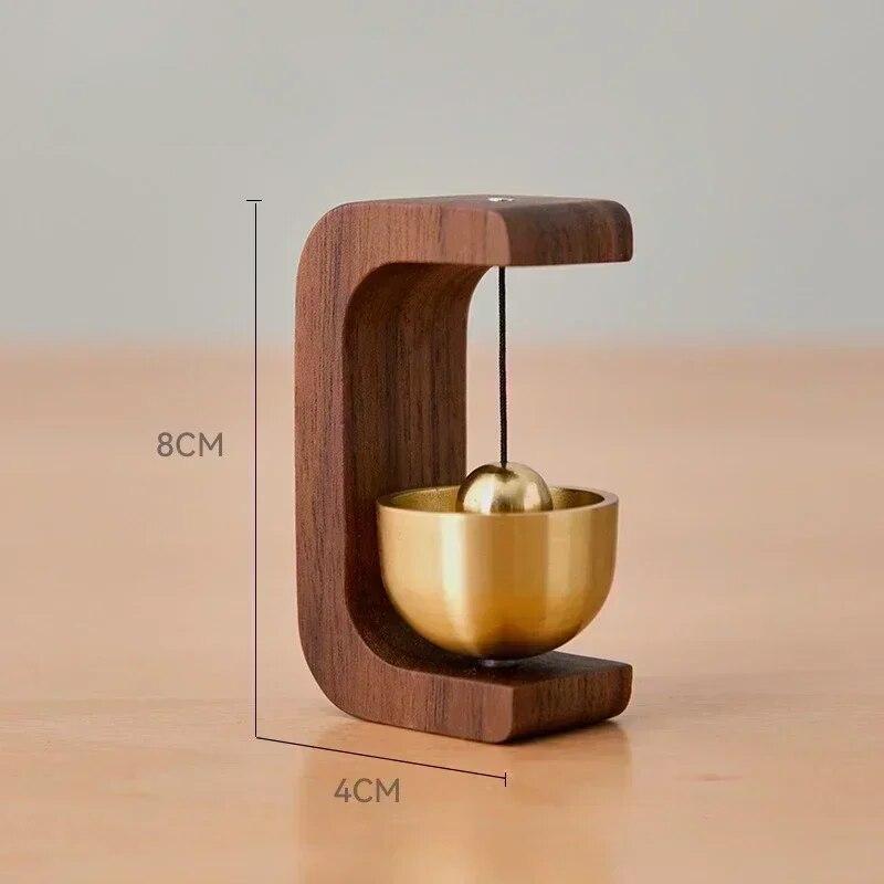 Входной беспроводной дверной звонок, колокольчик лавочника, ветровой колокольчик, открывание двери, деревянные часы, напоминание для дома, маленькие украшения в виде колокольчика