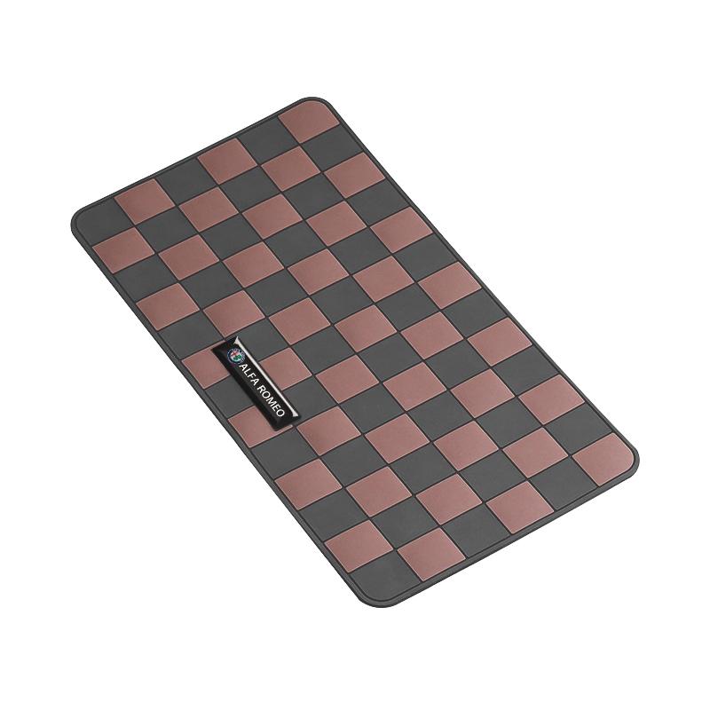 RXDMV1 Car Plaid Anti Slip Pad Auto Dashboard Storage Mat For Alfa Romeo 156 159 147 4C 8C 166 Giulia Giulietta Mito Stelvio Spider GT
