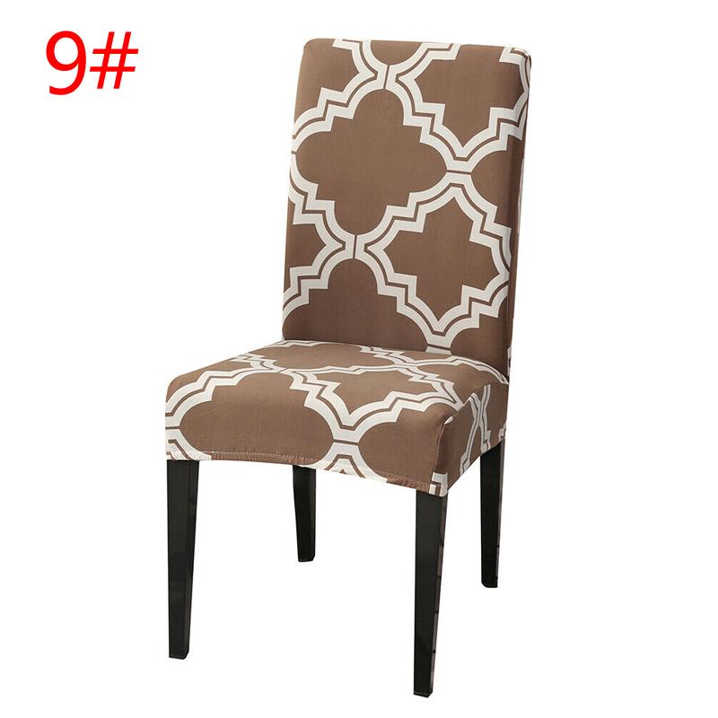 1 PC Seat Cover Chair Slipcover Floral Printing Elastic Chair Covers Stretch Spandex Generic