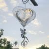 Fairy Wind Spinner Garden Wind Chimes Hanging Decorations Outdoor Wedding Kawaii House Home Room Decor Bell Valentine's Day Gift