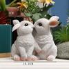1 Piece of Kissing Couple Rabbit Ornaments, Garden Ornaments and Courtyard Accessories
