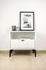 Loft furniture leg, black matte, height 18 cm