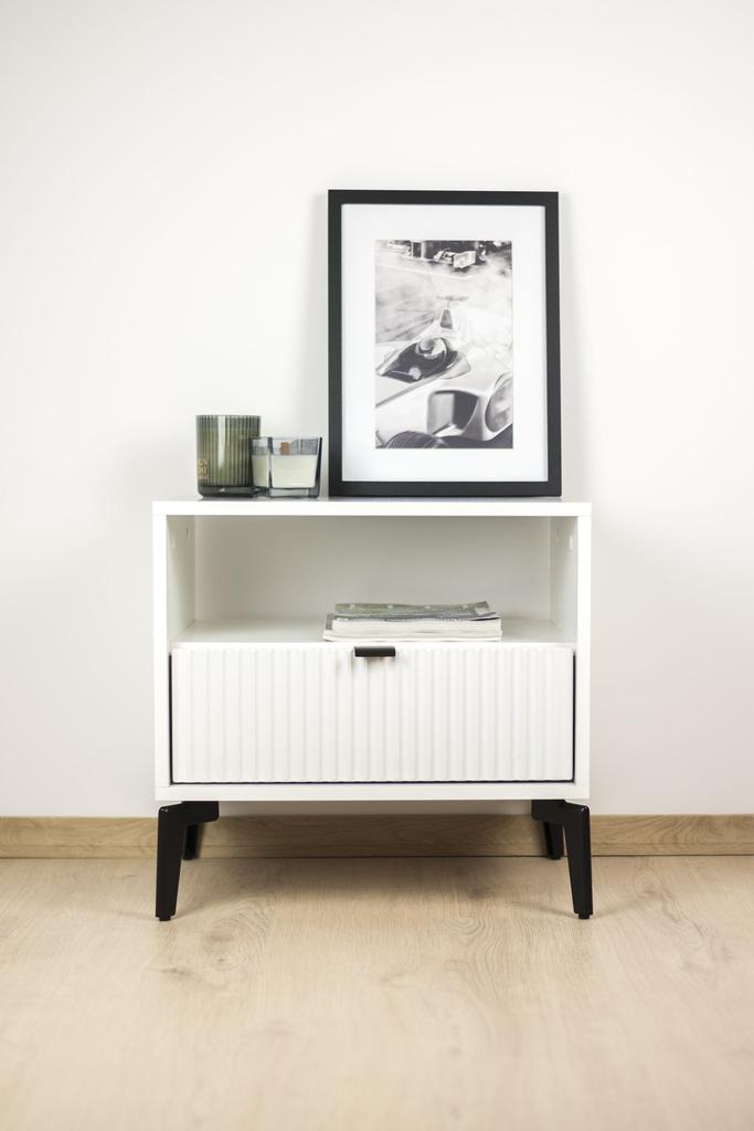 Loft furniture leg, black matte, height 18 cm