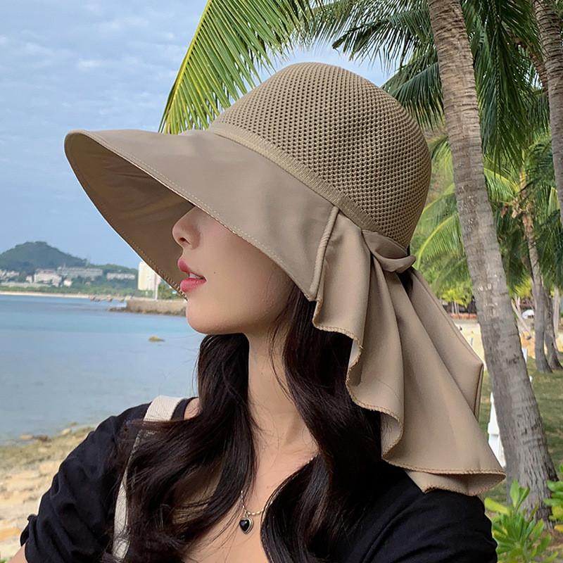 Летняя женская модная шляпа от солнца с широкими полями и дышащим хлопком для отдыха на открытом воздухе