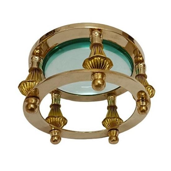 Настольная лупа-пресс-папье, увеличительное стекло Brass Nautical 4", коллекционный купол, увеличительное стекло для чтения газет, офисный предмет