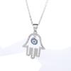 Серебряное ожерелье S925 Palm Turkish Eye с подвеской, модное, индивидуальное, из стерлингового серебра для женщин