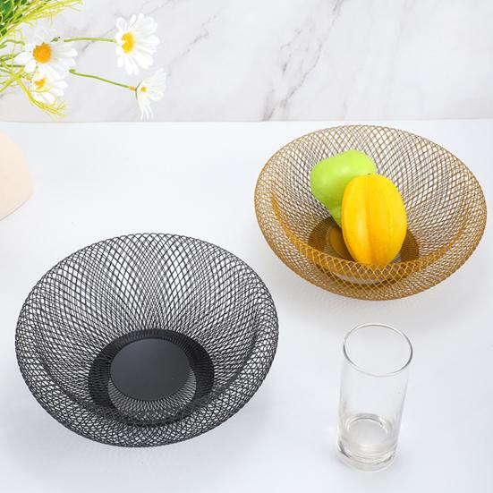 Fruit Plate with Built-in Drainage Holes Bird Nest Design Fruit Basket Kitchen Counter Dining Table Home Decor