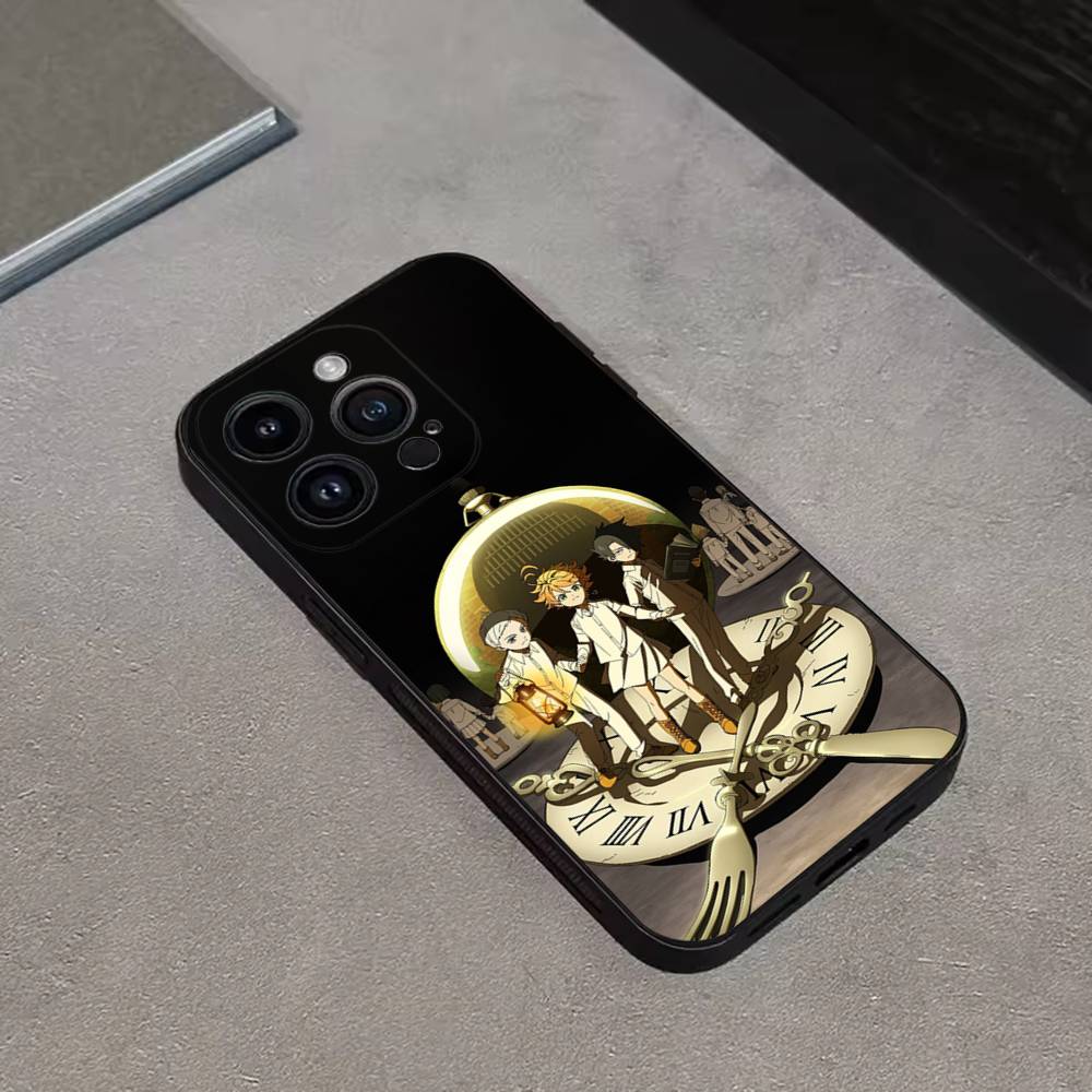 Чехол для телефона P-Promised N-Neverland для iPhone 17,16,15,14,13,12,11 Plus,Pro Max,XS,X,XR,SE,Mini,8,7, Мягкий силиконовый черный чехол
