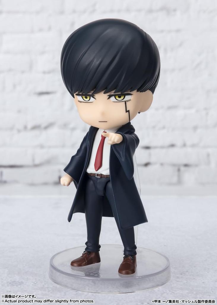 TAMASHII NATIONS Figuarts mini Mashle Mash Обожженная 90 мм окрашенная подвижная фигурка Прибл.. АБС и ПВХ