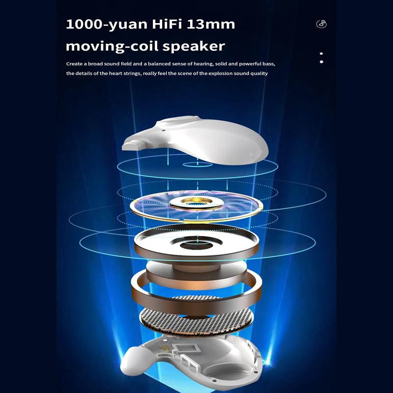 Невидимые беспроводные наушники для сна с шумоподавлением TWS Bluetooth 5,3, скрытые наушники IPX5, водонепроницаемая спортивная гарнитура