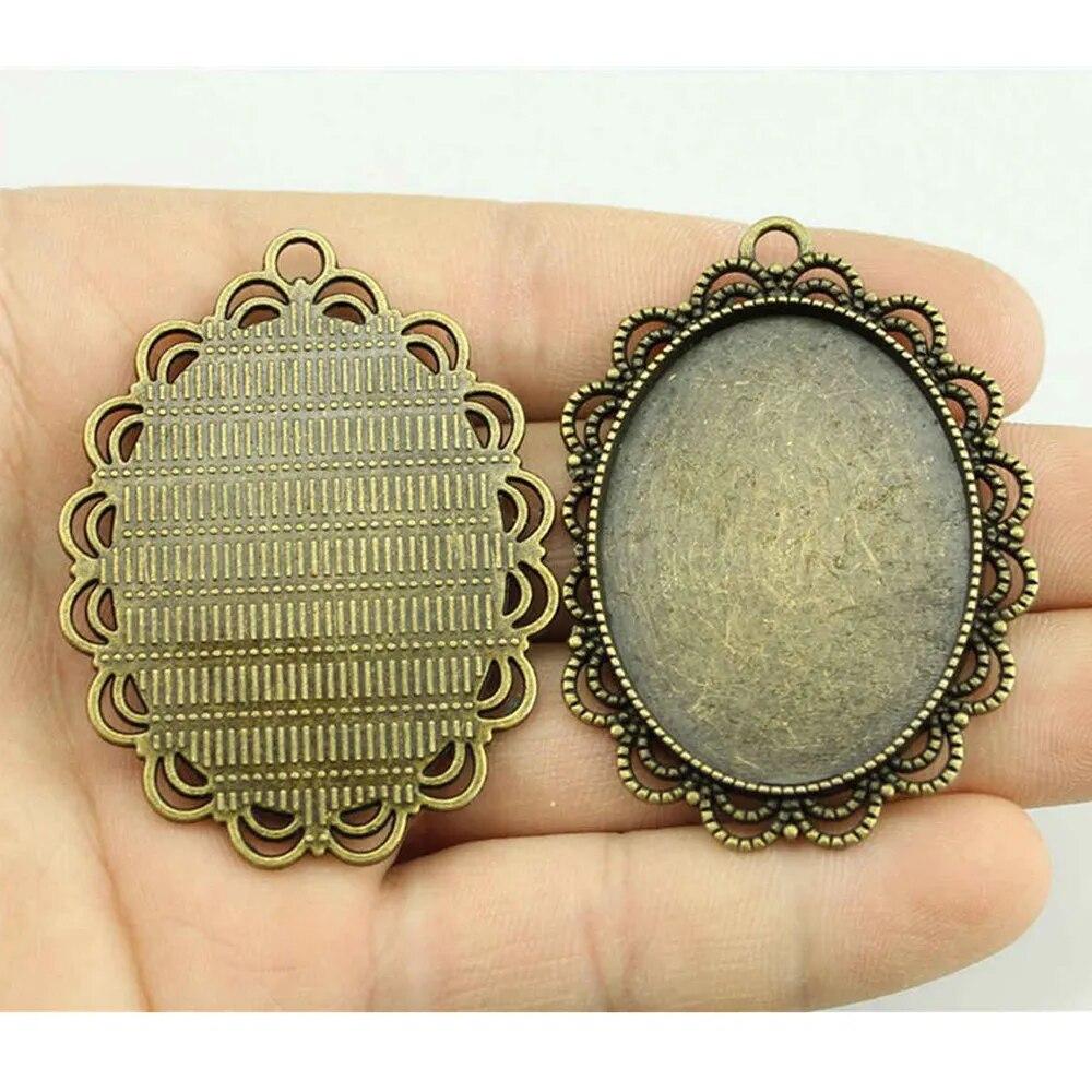 Подходит для овального 20X30 мм 25X35 мм стеклянного кабошона, основа для установки лотка, компоненты, автомобильные аксессуары, подарочные украшения и аксессуары