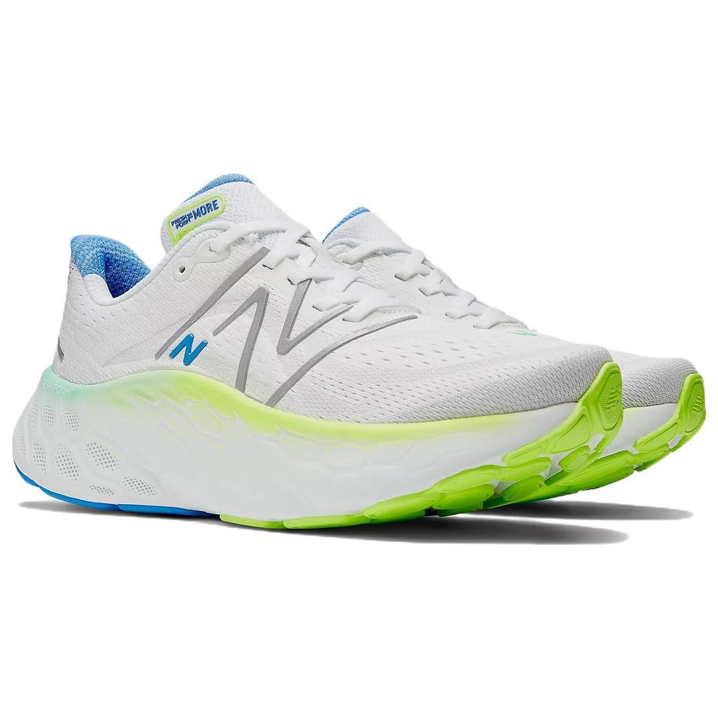 New Balance Fresh Foam X More v4 Белые кобальтовые женские кроссовки WMORWT4