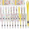 Ctosree 40 Pcs Teacher Lanyards for ID Badges Keys Wristlet Strap Set Keycha Hand Wrist Lanyards Teaching Lanyard Key Chain Holder Teacher
