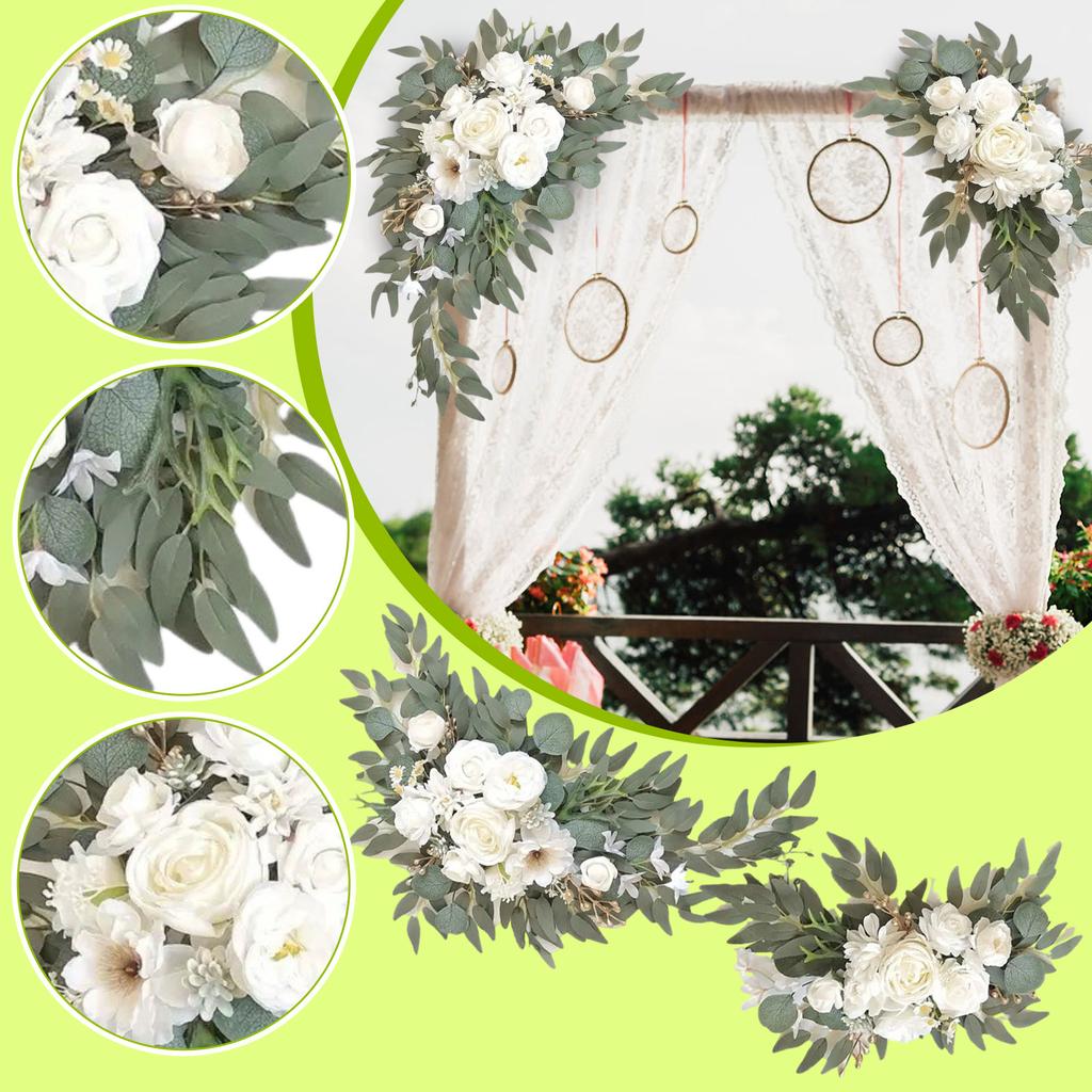 Simulation Bouquet Chair Back Flower High-end Wedding Table Staircase Decoration Handmade DIY Finished Product