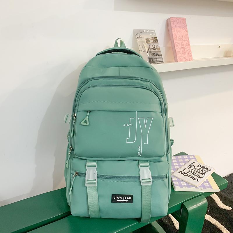Школьный рюкзак для средней школы, женский рюкзак с буквенным принтом, большой вместимости, дорожный рюкзак