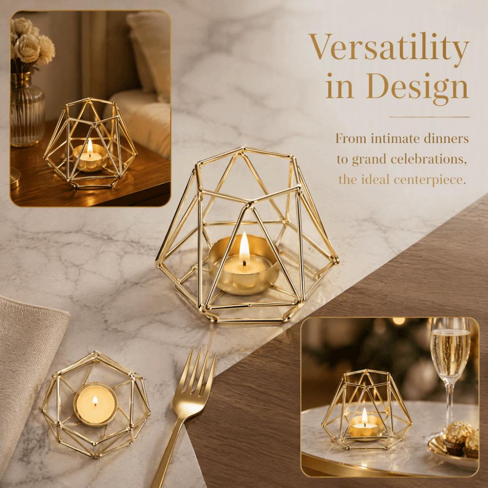3.15x3.74in Tealight Candle Holder Wrought Iron Votive Candle Holder Party Decoration