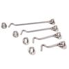 Stainless Steel Cabin Hook And Eye Latch Lock Shed Gate Door Catch Silent Holder