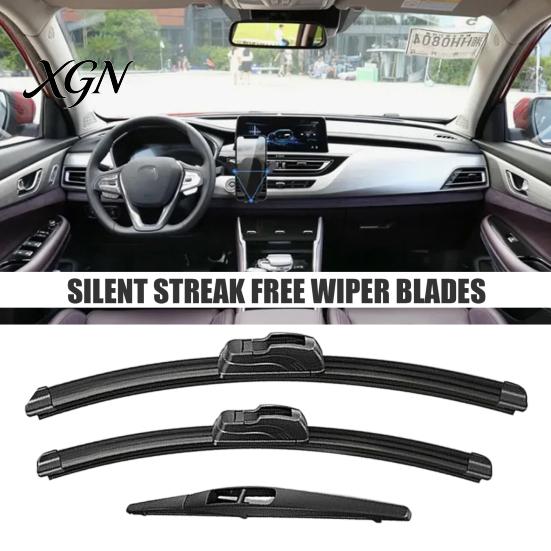 Weatherproof Vehicle Wiper Blades 3 Pcs Windshield for Suzuki SX4 2006-2020, 26" Replacement Parts + 14" 10" Original Equipment Automotive Easy