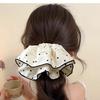Lace Large Intestine Hair Ring Women's High-end Super Fairy Headline Elegant Low-tail Hair Rope Headwear