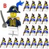 Caribbean 21pcs Movie Pirates Imperial Navy Mini Figurine Bricks Set Model
