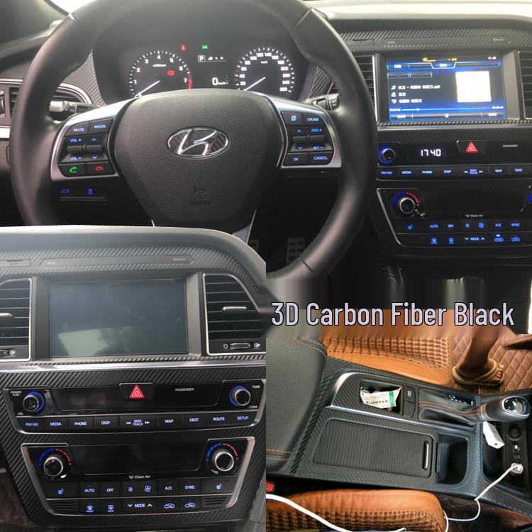 Carbon Fiber Gear Shift Decal for 2015-2017 Sonata (9th Gen) Interior