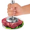 Meat Pounder Flattener Stainless Steel Kitchen Meat Mallet Large Round Meat Mallet Tenderizer Tool Rust Proof Chicken Flattener