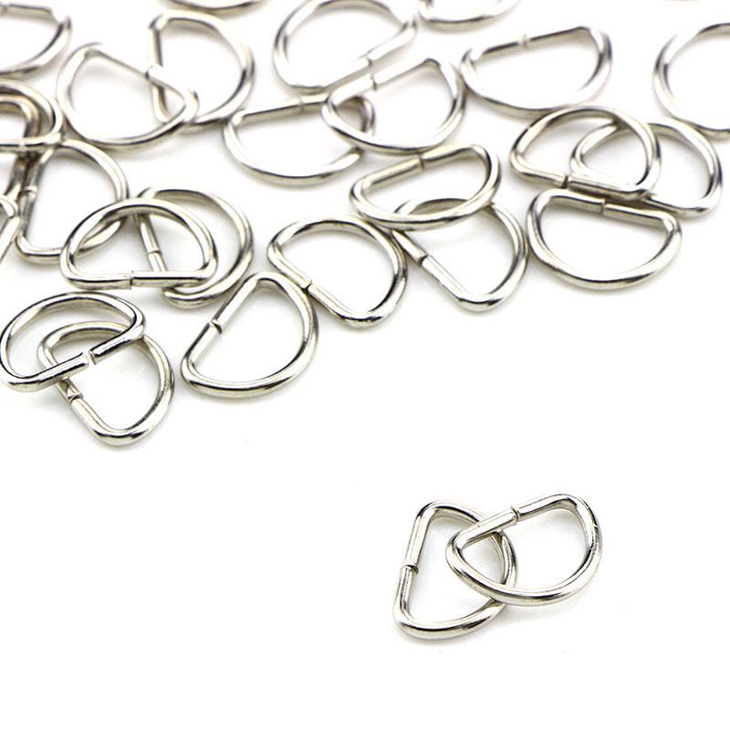 10 шт. металлические D-образные кольца с пряжками для сумок для одежды, сумка, ремень, веб-пояс