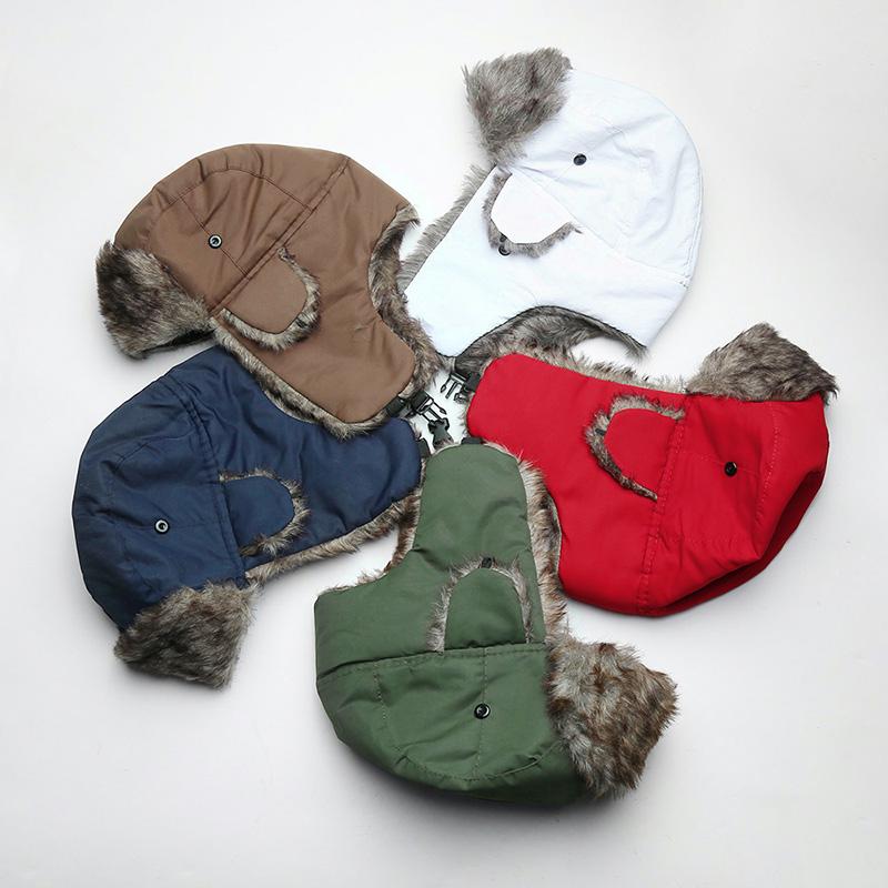 Унисекс для мужчин и женщин русская шляпа траппер-бомбер теплый солдат ушанки зимняя лыжная шапка кепка головной убор