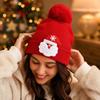 Unisex Christmas Santa Hat Warm Winter Holiday Hat for Men and Women