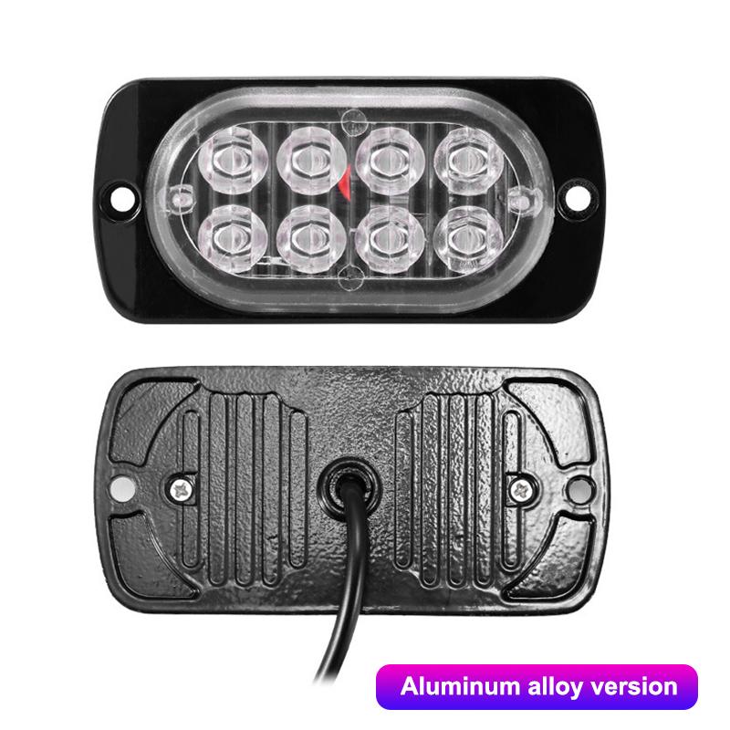 12V-24V Fog Lights LED Work Light Flood Light Off-Road Car External Lights White 8 SMD LED Indicator Light Tail Rear Lamps