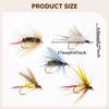 10Pcs Fly Fishing Kit with Storage Box Freshwater Realistic Tackle Barbed Hooks