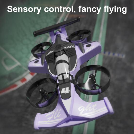 Игрушка дрон-трансформер 2-в-1 для трюков, мини-квадрокоптер для полетов по земле и воздуху с дистанционным управлением, игрушечная машина для детей и взрослых, для начинающих, радиоуправляемый трюковой самолет 2,4 ГГц, игрушечная дрифт-машина