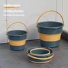 5/10/17L Collapsible Bucket Outdoor Fishing Camping Space Saving Portable Folding Car Wash Bucket Bathroom Kitchen Bucket