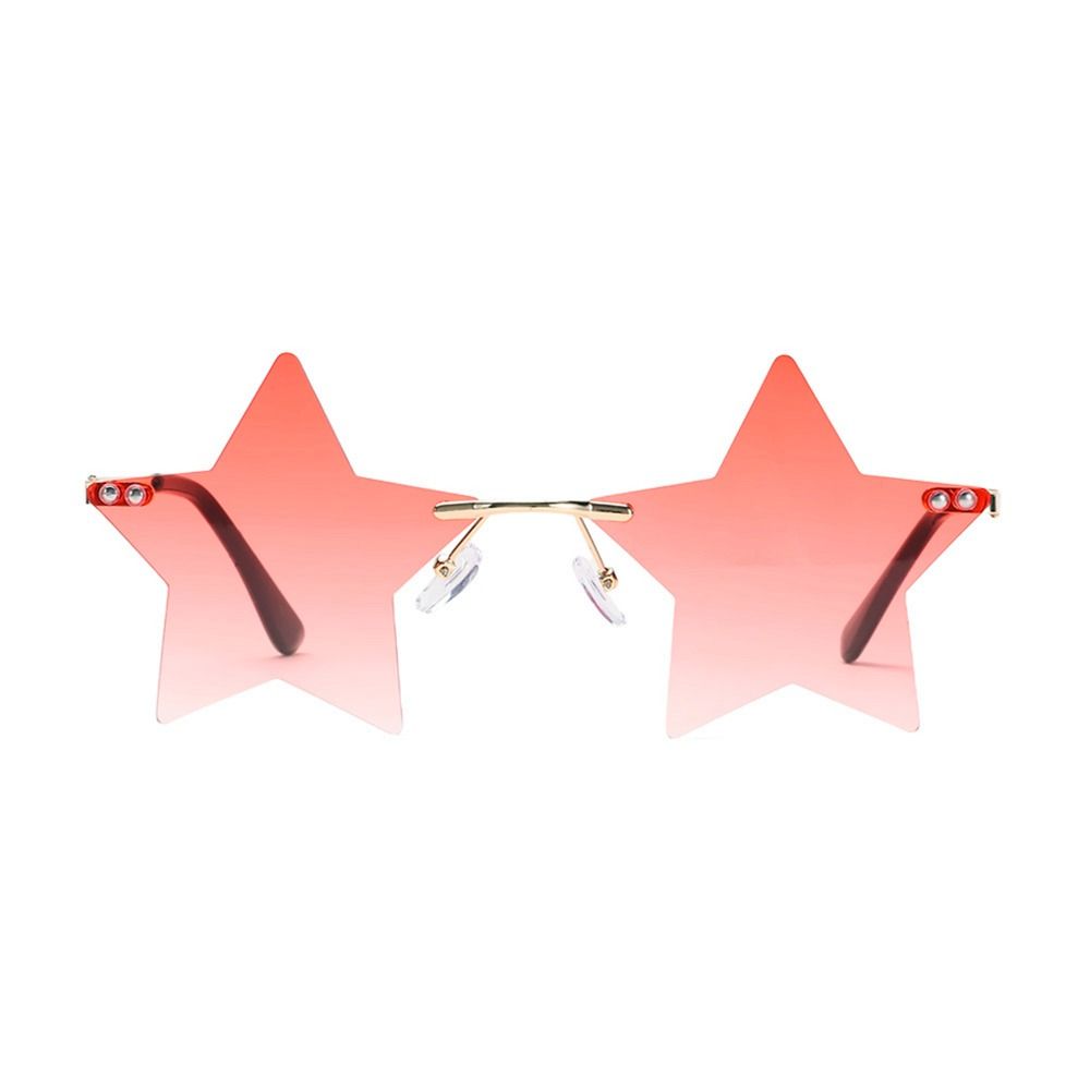 Cute Eyeglasses Pentagram Eyewear Rimless Sunglasses Sun Glasses Party Glasses Star Shape