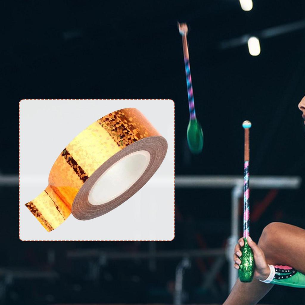 Декоративная лента для гимнастического обруча 0,59 дюйма x 5 м / 16,4 фута Легкое нанесение Толстая 1,5 см x М