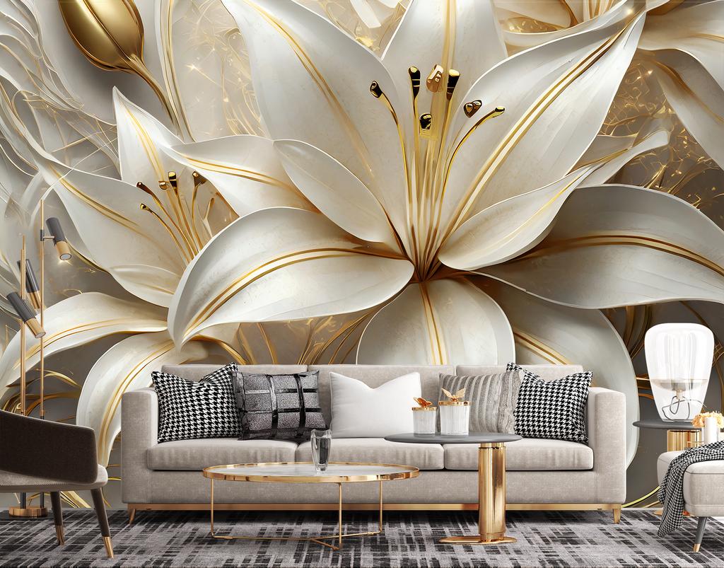 Обои Золотая лилия