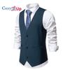 Уютный мужской деловой костюм, жилет, повседневный жилет, облегающий жилет, жилет
