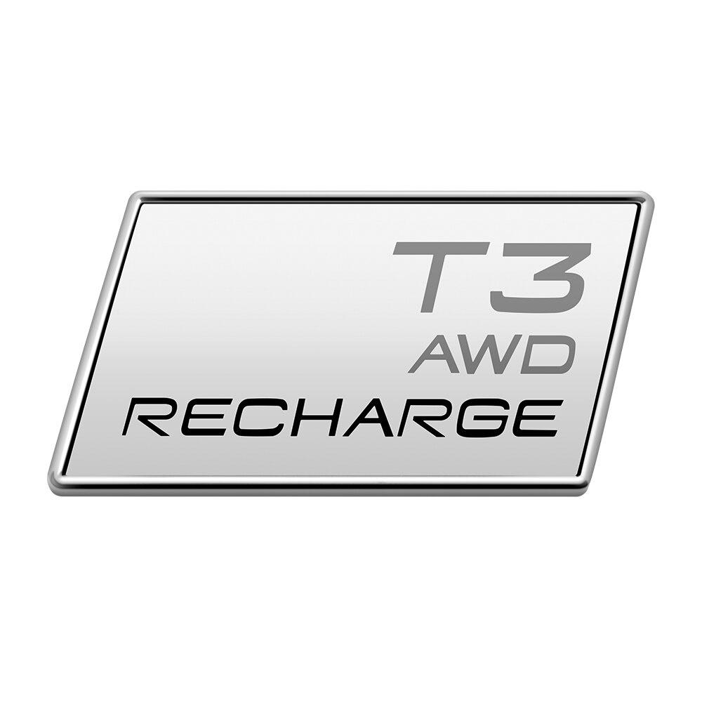 Наклейка с логотипом AWD RECHARGE, багажник автомобиля, эмблема, значок, наклейка для XC60 XC90 XC70 XC40 S80 S90 S60 S70 V90 V60 V40 T3 T4 T5 T6 T8 B5 B6