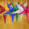 5 Pointed Star Paper Snowflake Ceiling Hanging Star For Wedding Birthday Xmas Party Home Decoration