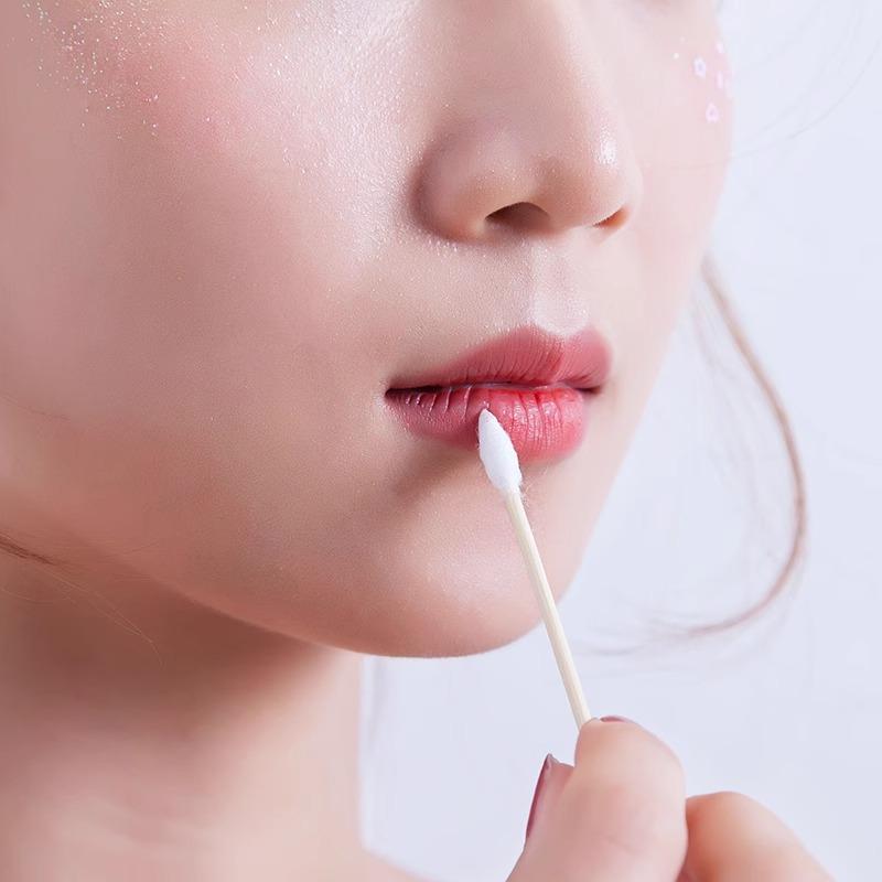 Двусторонние ватные палочки для одноразовой дезинфекции при снятии макияжа