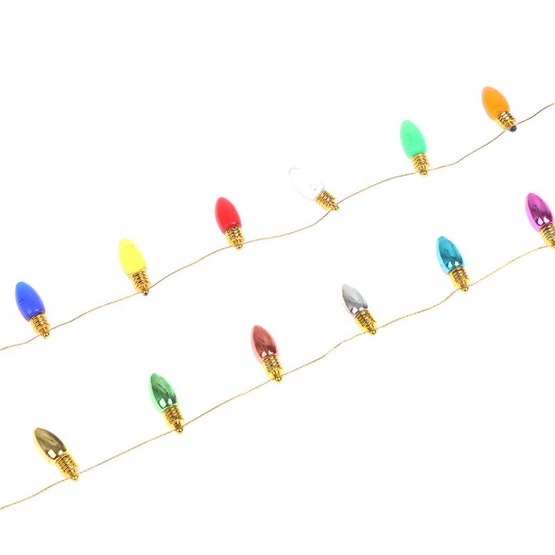 1 шт. 1/12 Кукольный домик 1 м Миниатюрная Рождественская фестивальная декоративная гирлянда Имитация лампочек Кукольный домик Гостиная Спальня Декор