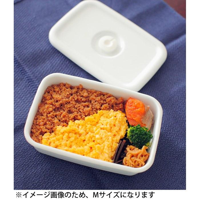 [Nodahoro] Storage Container Enamel Heat-Resistant Rectangular Deep Type S Size with Airtight Lid White Series Made in Japan WFM-S Small
