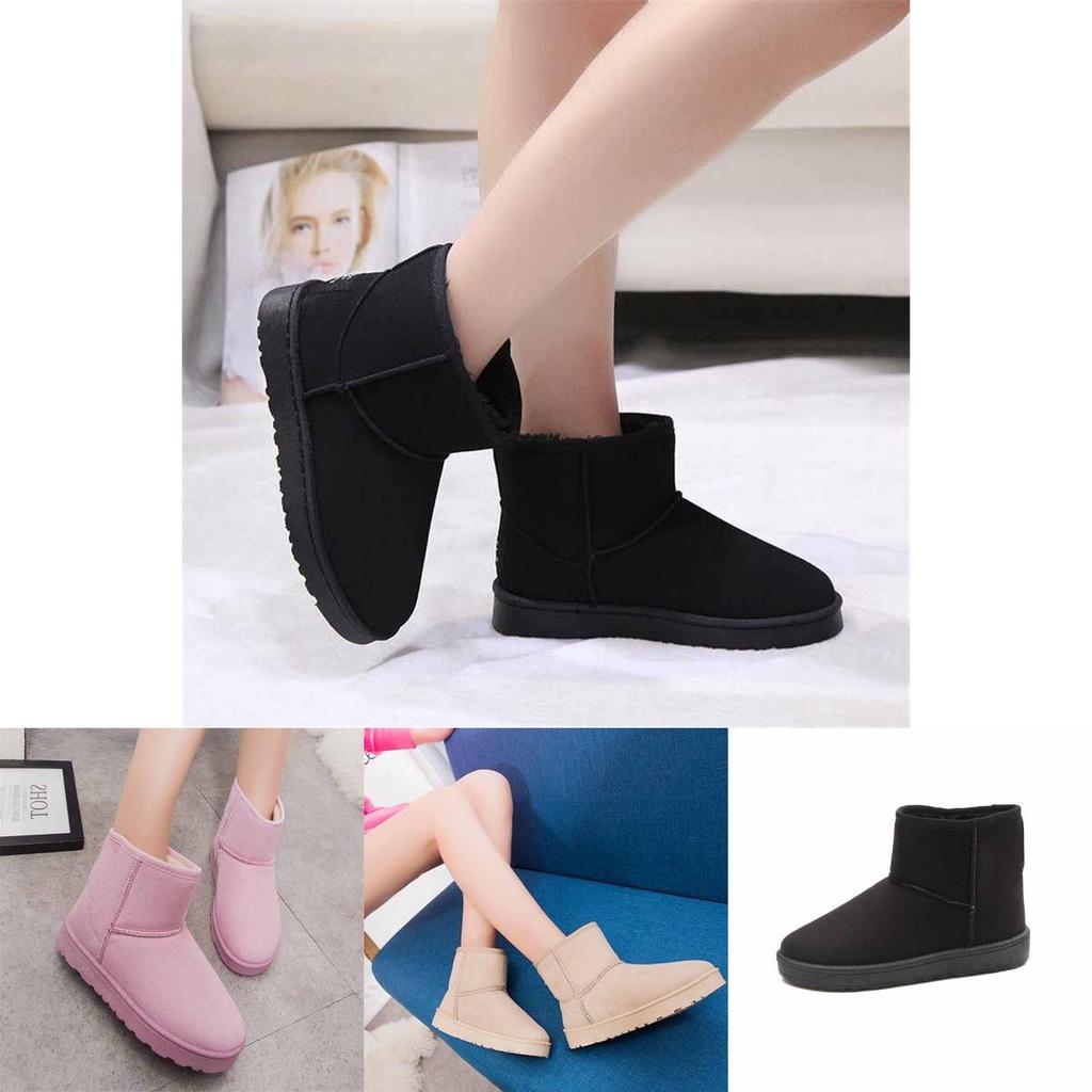 Premium Quality Women's Winter Snow Boots Featuring Plush Thicken Lining And Anti-skid Soles