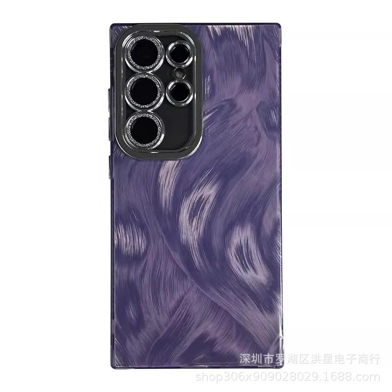 Применимо к чехлу для мобильного телефона Samsung S25ultra, блестящая пленка для объектива, перьевая пряжа, новый Galaxy A16, высококлассный, роскошный