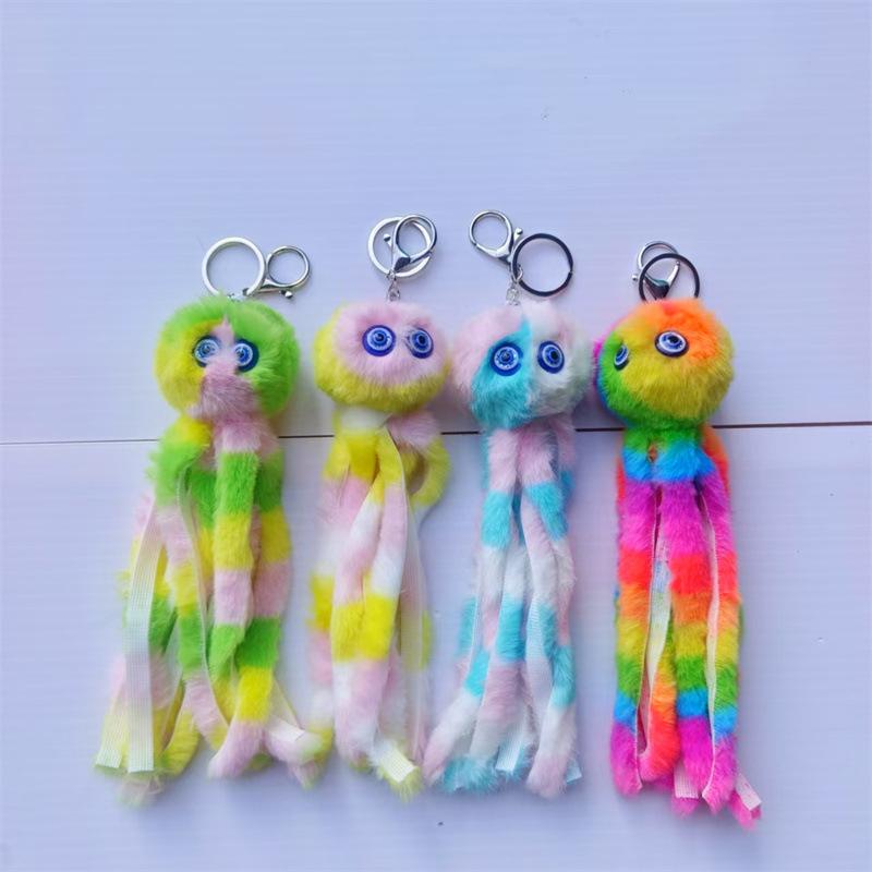 4-дюймовый плюшевый кулон Милая кукла-кролик Брелок Кукла Подвеска для сумки Плюшевая подвеска