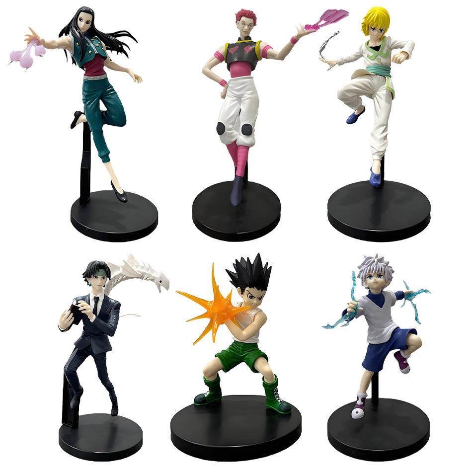14 см Аниме Фигурка Hunter×Hunter Призрачная труппа Хисока Фигурка Экшн Подставка для лапши Украшение комнаты Подставка для лапши ПВХ Модель Игрушки