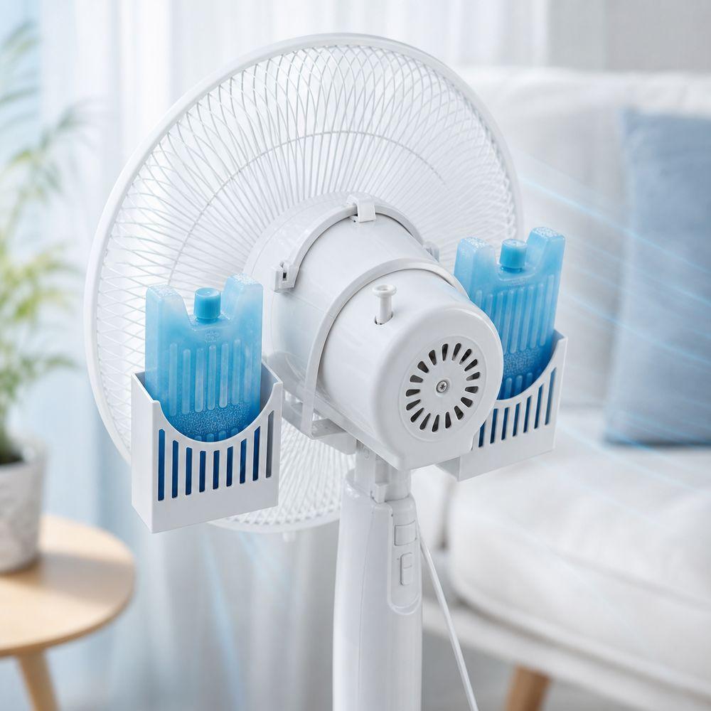 Vertical Mount Fan Ice Pack Holder Simple Design Fan Cooling Mount Household Cooling