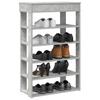 Shoe Rack Concrete Grey 60 x 30 x 98 cm Particleboard